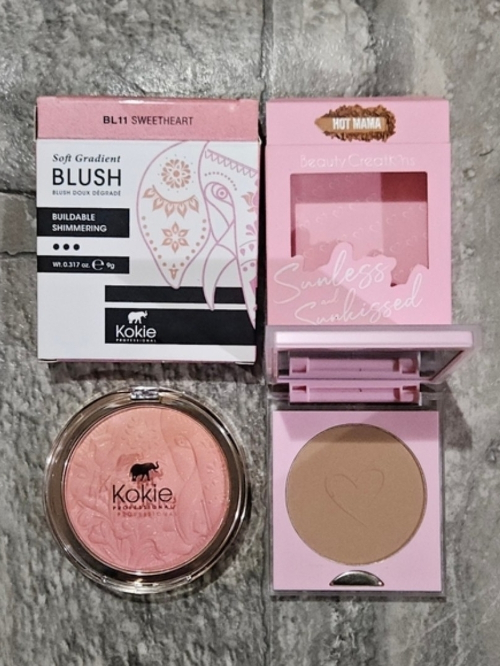 Kokie Ombre Blush & Beauty Creations Bronzer Bundle BNIB
